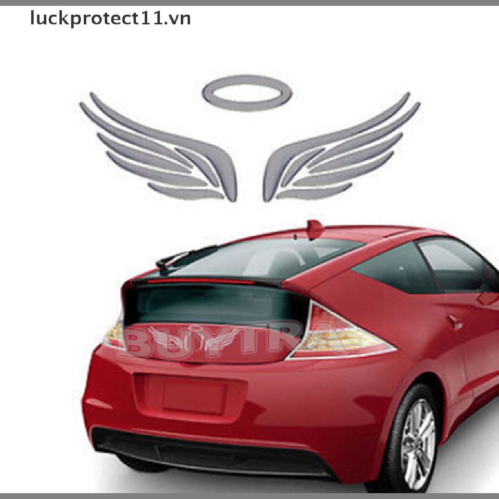 Miếng Dán Trang Trí Xe Hơi Hình Đôi Cánh Thiên Thần 3d Trong 3