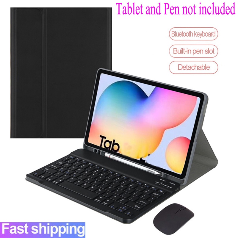 Ốp Lưng Kèm Bàn Phím Bluetooth Không Dây Cho Samsung Galaxy Tab S6 Lite A7 S7 FE S7 plus