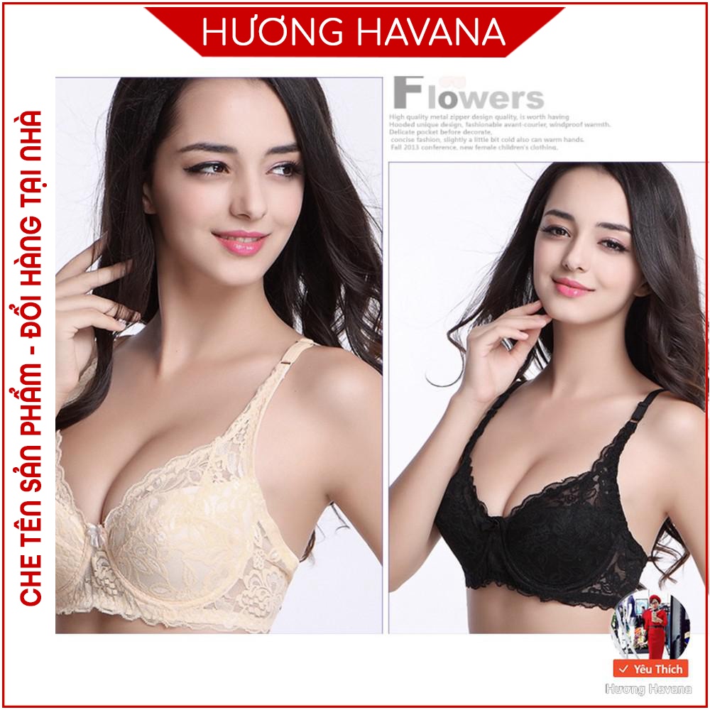 Áo Ngực Ren, Áo Lót Thái Lan Không Đệm, Có Gọng Cho Người Ngực To Fla53