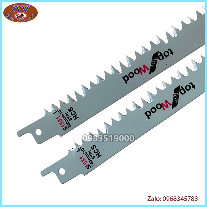 Bộ 2 lưỡi cưa kiếm Đa Năng Cắt Gỗ - Nhựa HiLDA 10''240mm