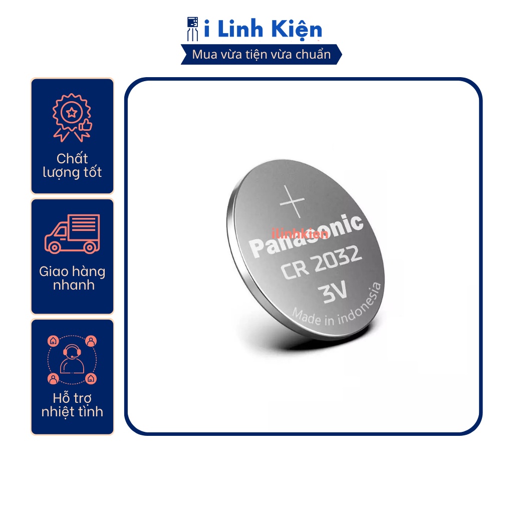Pin CR2032 Panasonic 3V chính hãng  ilinhkien