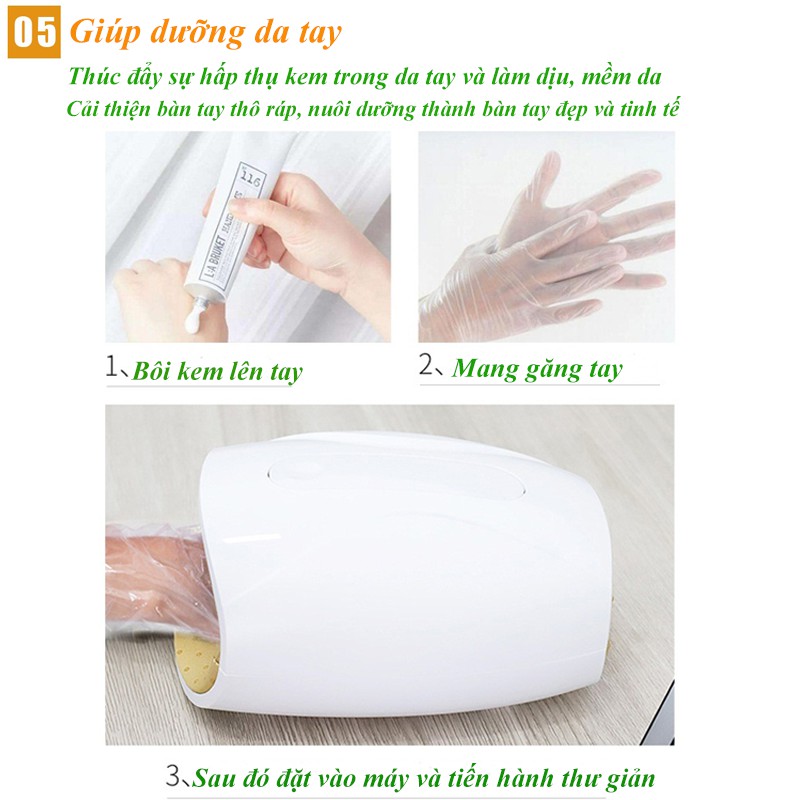 Máy massage tay hàng xịn sò, giúp xoa bóp làm dịu các vấn đề về tay đồng thời giúp bạn có 1 bàn tay mềm mịn đầy sức sống