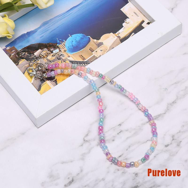 Vòng cổ Chuỗi Hạt Nhiều Màu Phong Cách Boho