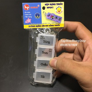 Hộp Đựng và Chia Thuốc 4 Ngăn