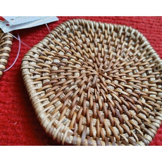 Lót ly,  lót chén bằng mây guột (10, 13,16cm)