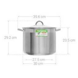 Nồi Inox Luộc gà 5 đáy cao cấp kangaroo KG122 size 30cm kèm ảnh thật