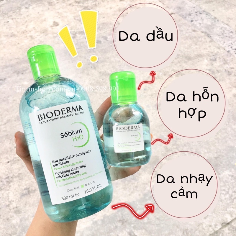 [CHÍNH HÃNG] Tẩy trang BIODERMA 500ml và 100ml