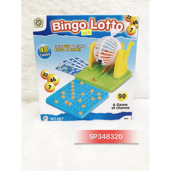 Bộ Đồ Chơi Lô Tô Loto Bingo 90 số - 24- 48-72 thẻ- Hộp lớn
