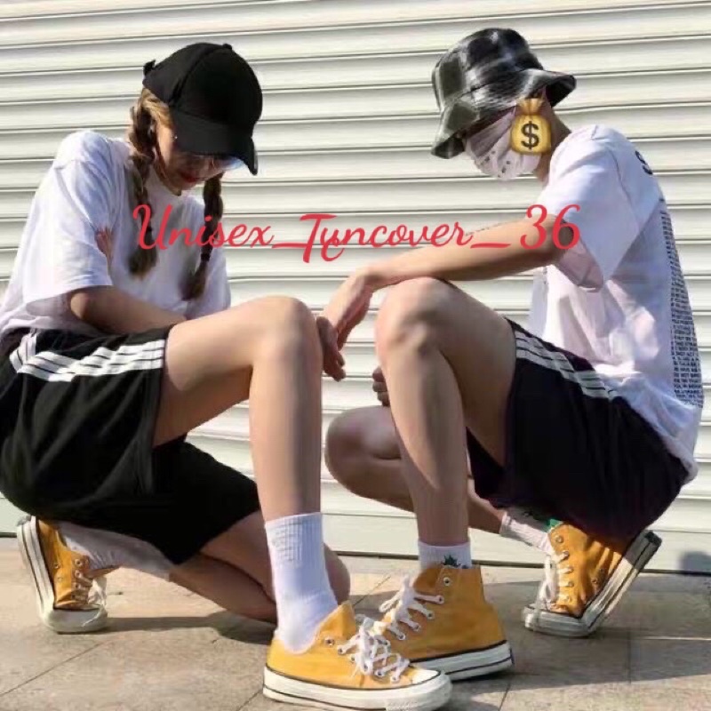 [BÁN SỈ] Quần short Đùi 3 Sọc Thể Thao Chất Thun Thể Thao Unisex