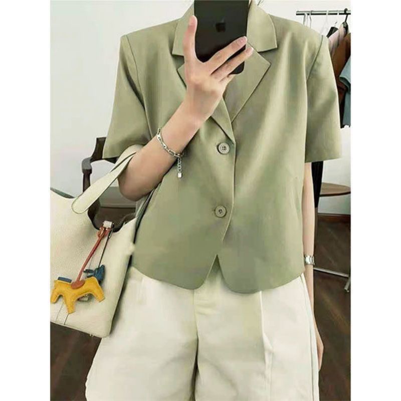 [SALE] ÁO KHOÁC CROPTOP DÁNG VEST CỰC SANG CHẢNH