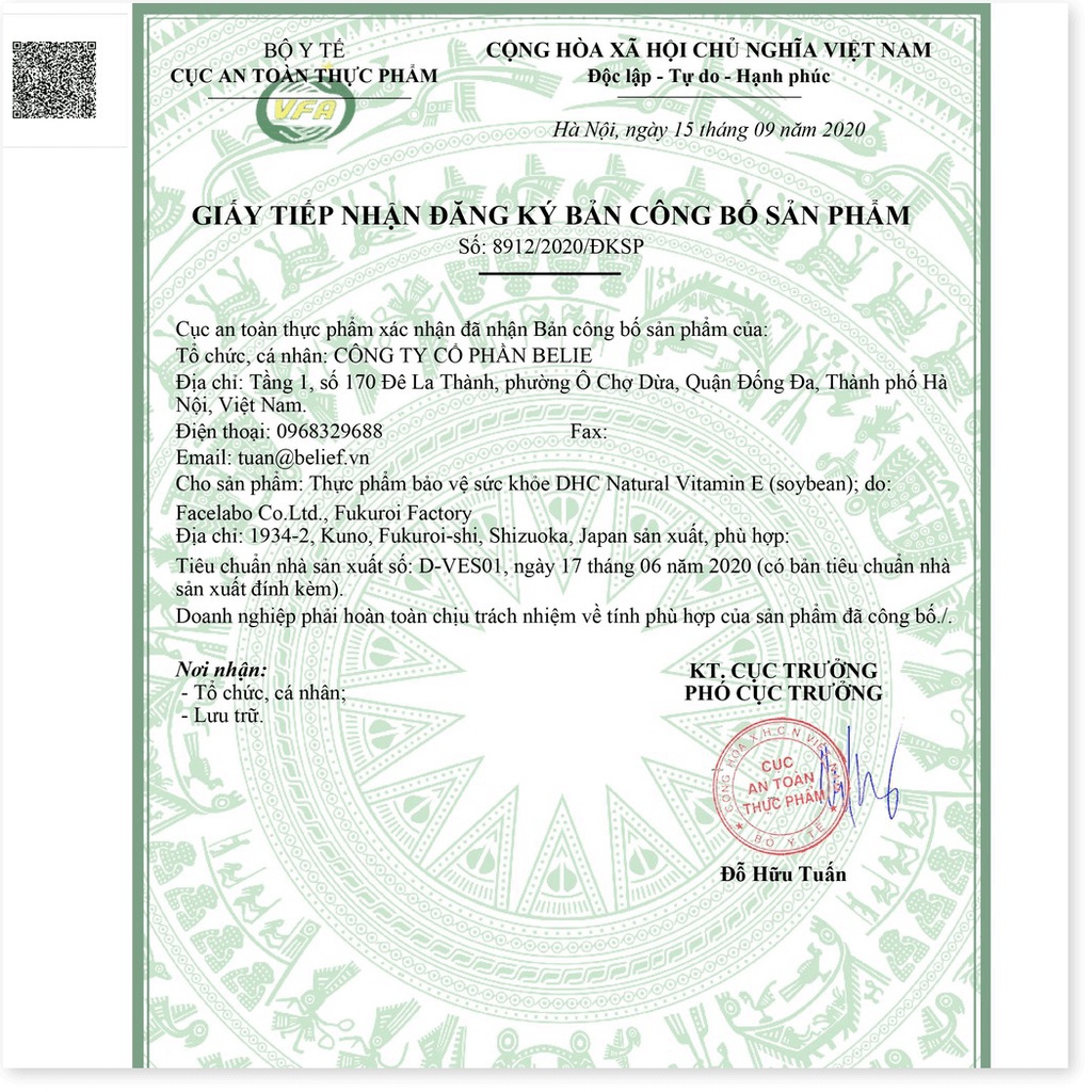 [Mã giảm giá shop] Viên Uống Bổ Sung Vitamin E DHC Nhật Bản | Thế Giới Skin Care