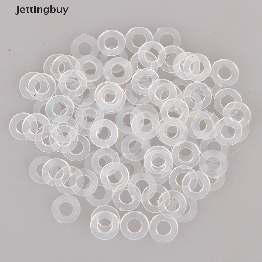 Bộ 100 Vòng Đệm Phẳng Cách Điện M3 M4 M5 M6 Bằng PVC