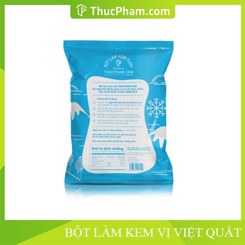 Bột Làm Kem Tươi THUCPHAM.COM Vị Việt Quất - 1kg - Công Thức Độc Quyền Hương Vị Mới, Không Gắt, Không Hắc