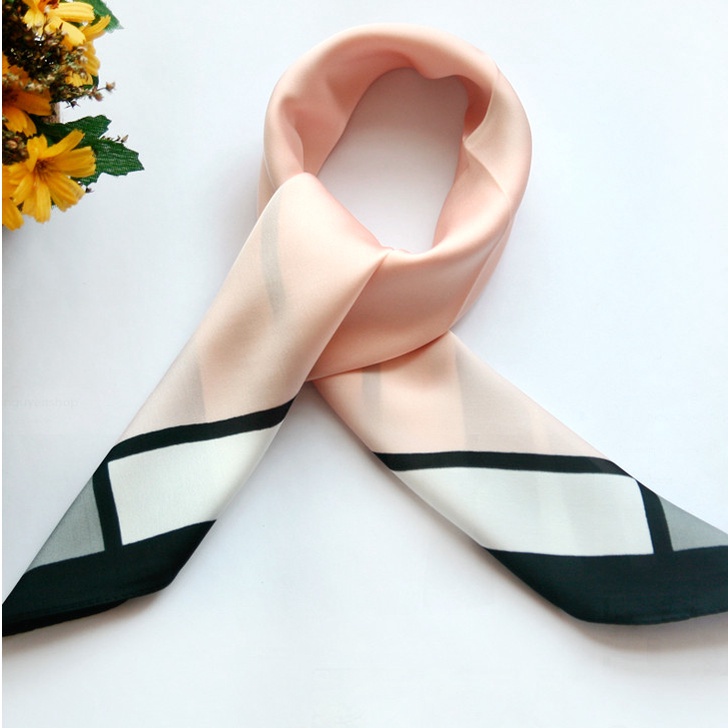 Khăn Turban lụa Cột Tóc Nơ Quàng Cổ đa phong cách Hàn Quốc KC09-1