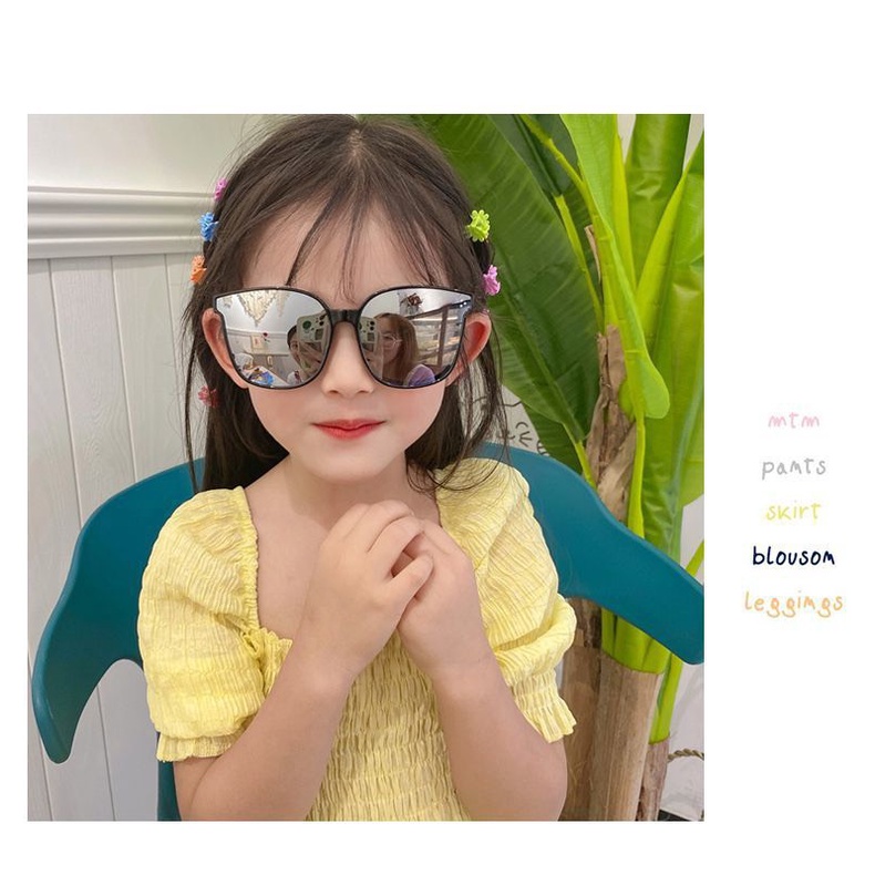 Kính mát thời trang cho bé từ 2-9 tuổi, mặt tráng gương chống tia UV400 siêu dễ thương cho bé trai và bé gái mã 1533