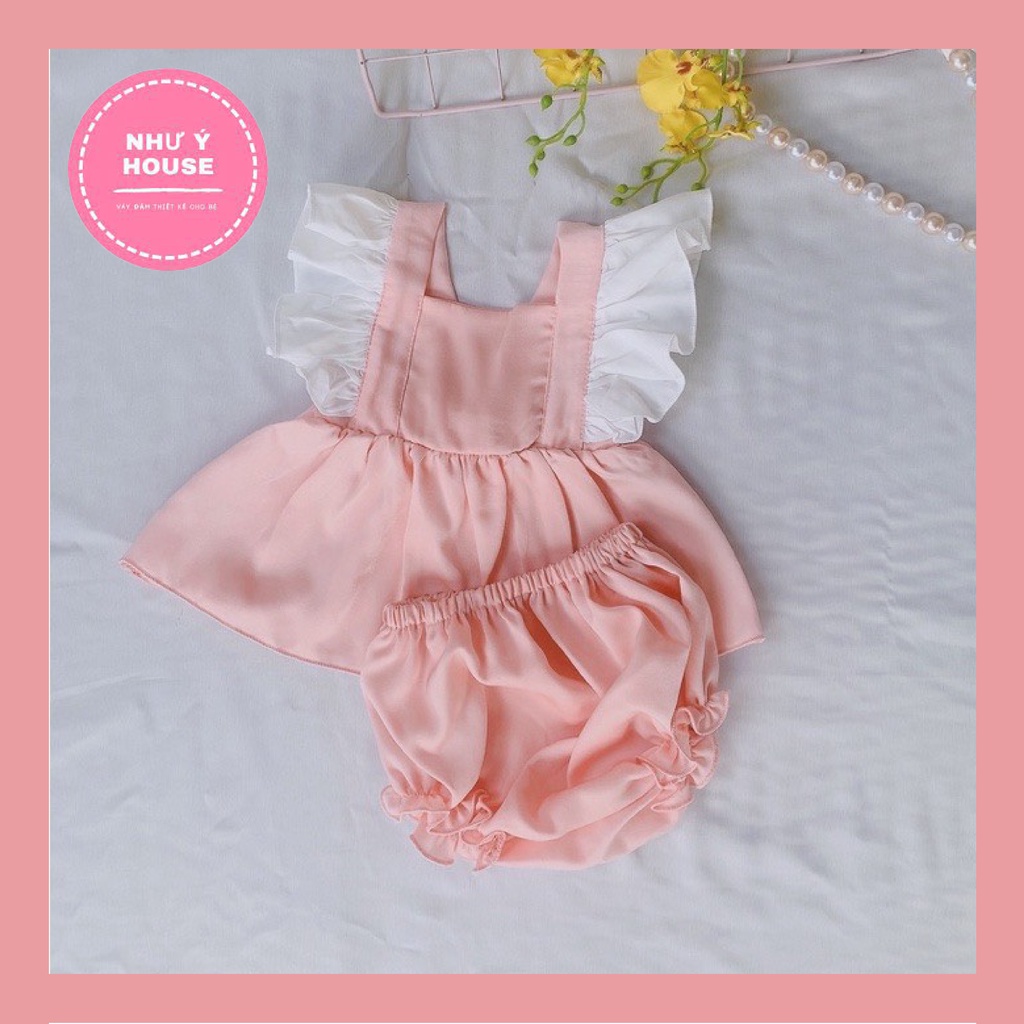 Bộ đồ bé gái lụa Ngọc trai cao cấp 🍉𝑭𝑹𝑬𝑬𝑺𝑯𝑰𝑷 𝑴𝑨𝑿🍉 Như Ý House- sét bộ lụa hồng NGỌC TRAI CAO CẤP