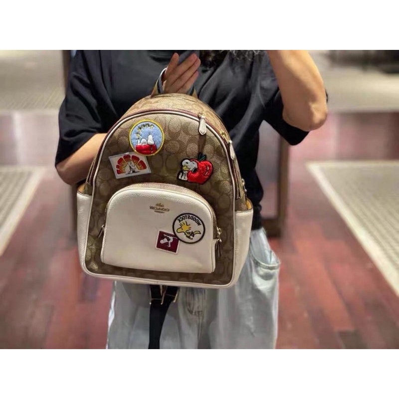 Sẵn ✨ Balo Coach x Peanuts họa tiết siêu xinh C4115
