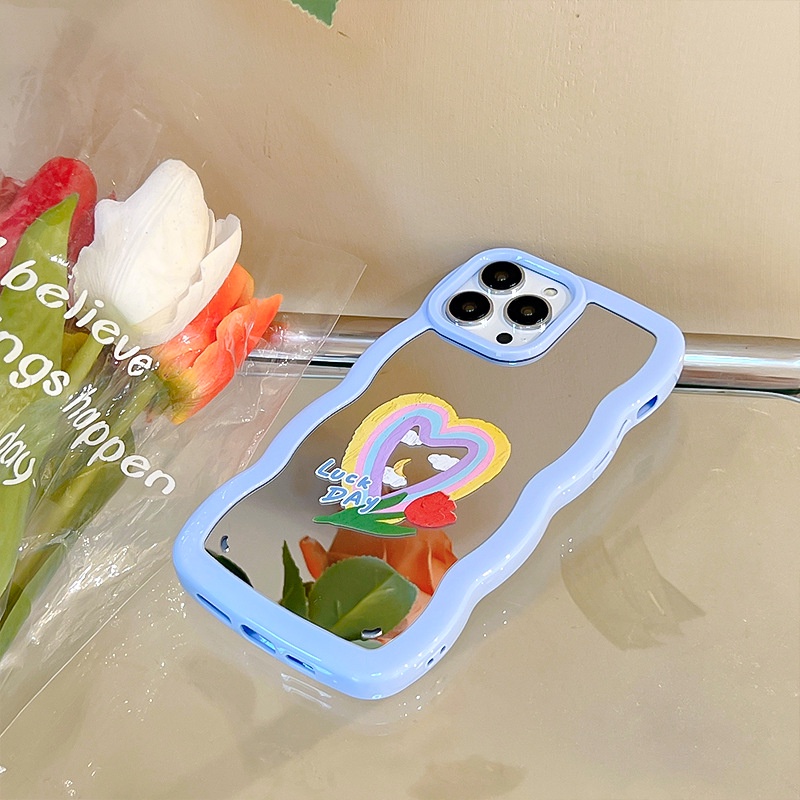 Ốp lưng iphone Phù Hợp Ốp Điện Thoại Họa Tiết Ren Tráng Gương Sang Trọng Cho iphone13Pro / 12Pro / 11 / xr Dinuo case