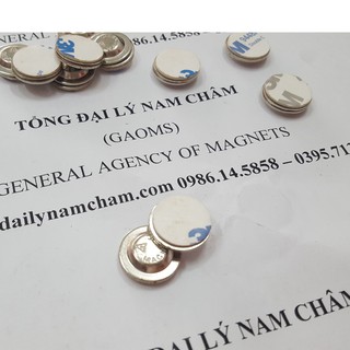 Nam châm cài áo tròn huy hiệu 1 viên