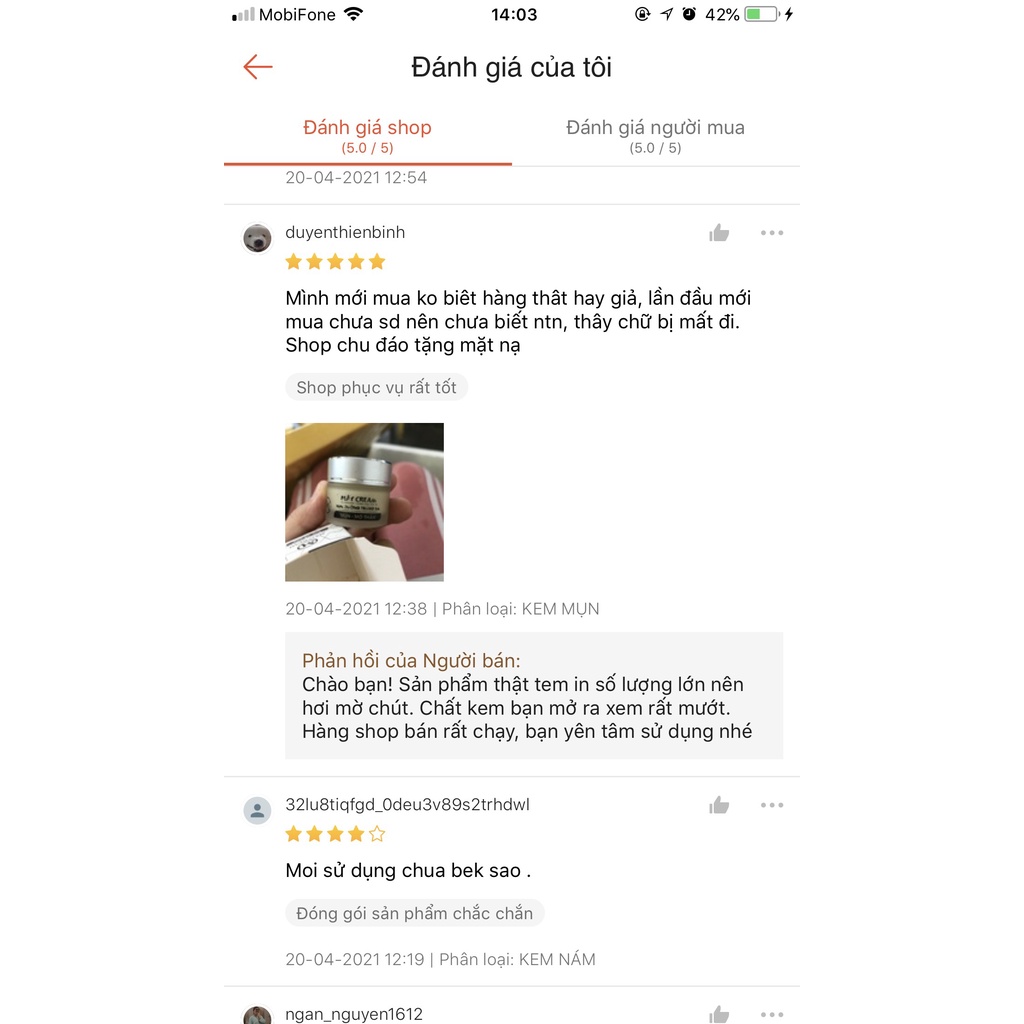 KEM NÁM FACE MÂY CREAM - KEM FACE THANH MÂY  - PHIÊN BẢN KEM NÁM