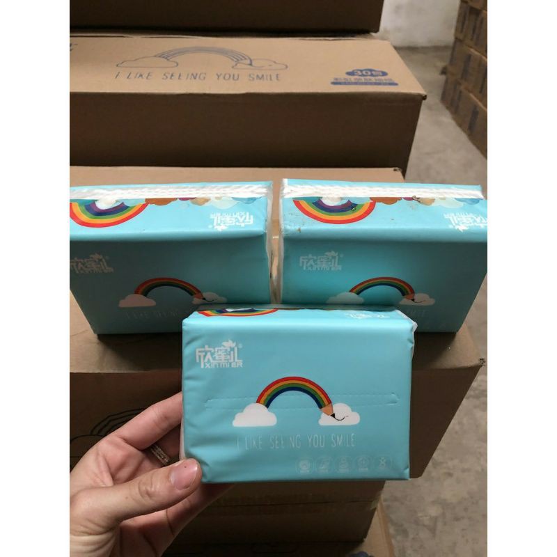 Giấy Ăn CẦU VỒNG XIN MIER 3 Lớp Siêu Dai