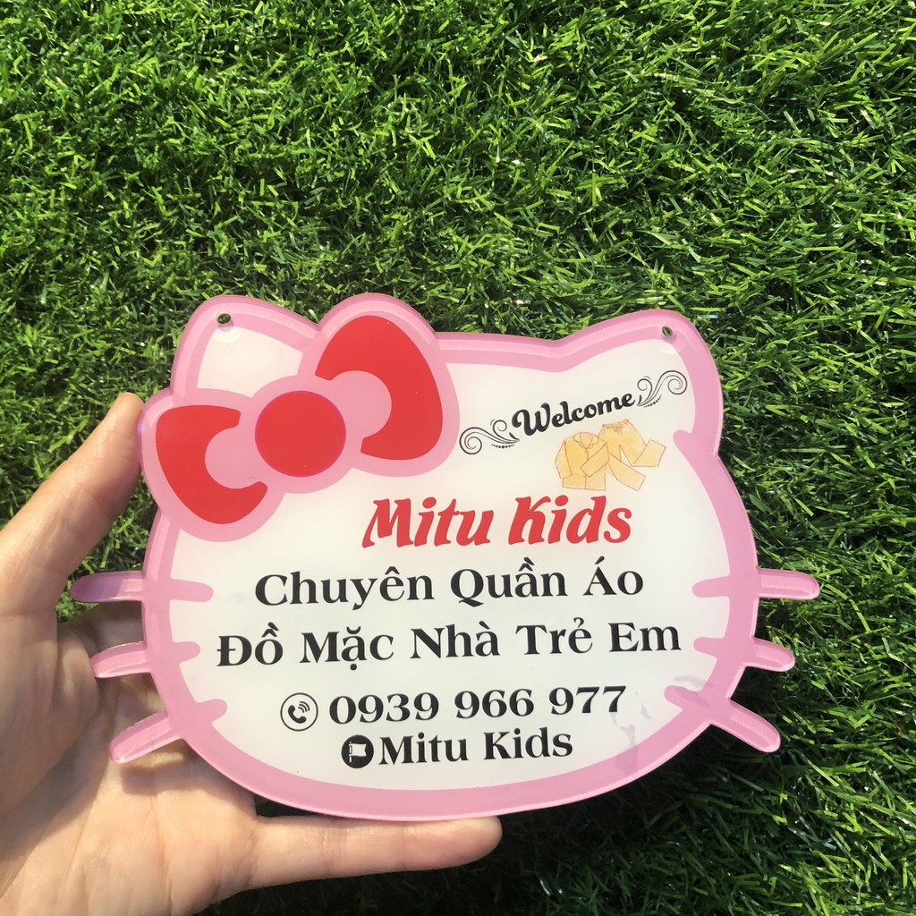 Bảng hiệu mica treo shop và trang trí shop bán hàng - Bảng hiệu chụp ảnh sản phẩm siêu xinh