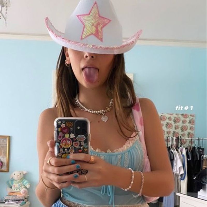 Mũ cao bồi dễ thương nhiều màu sắc thời trang dành cho nữ