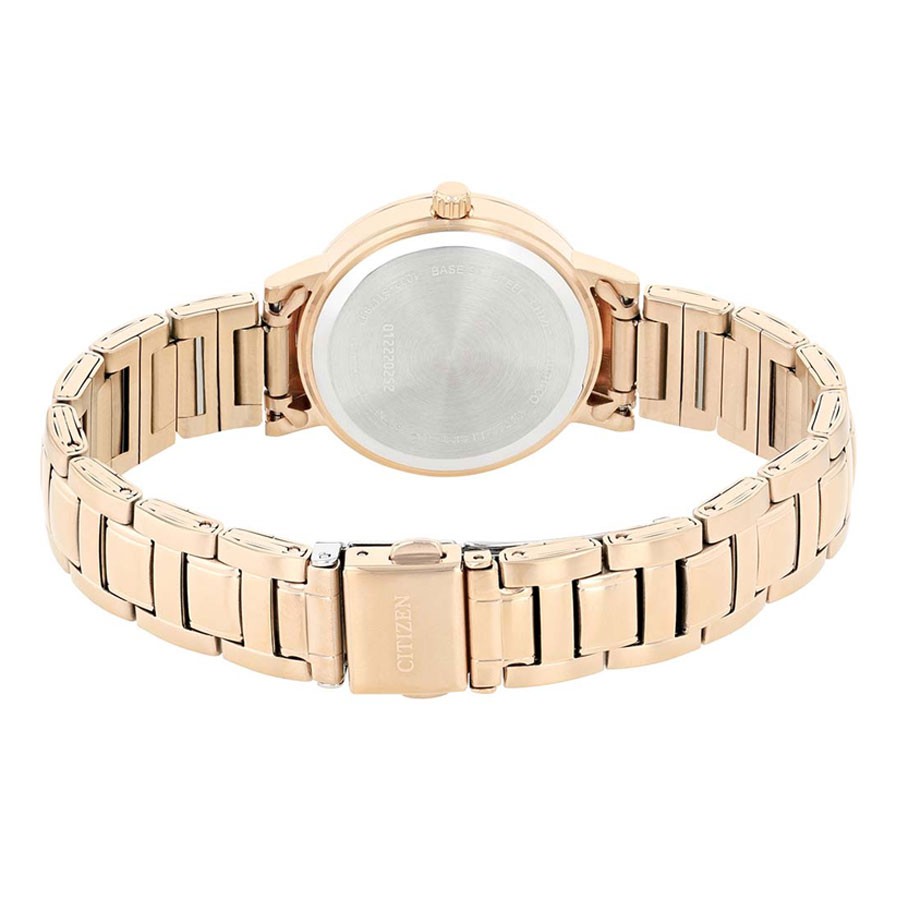 Đồng Hồ Nữ Citizen Đính Đá Swarovski Dây Thép Không Gỉ EL3048-53E - Mặt Đen