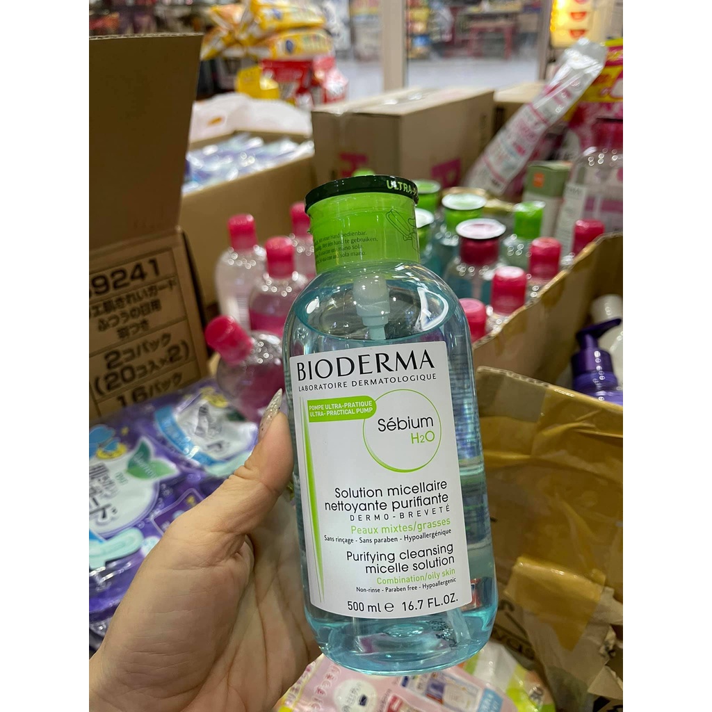 Nước Tẩy Trang Bioderma Créaline H2O 500ml Nắp Bật Bản Mới Nhất | BigBuy360 - bigbuy360.vn