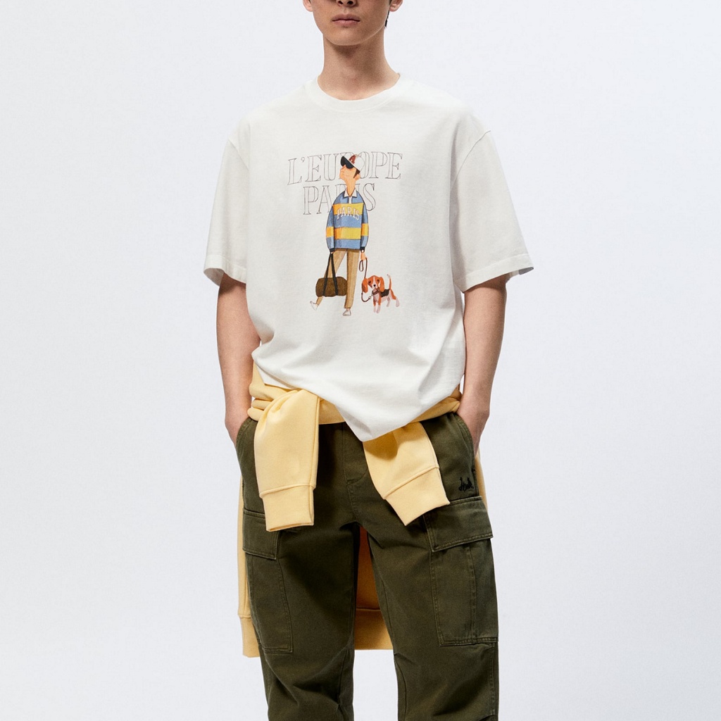 Áo thun nam  - Áo thun Unisex cho cả phái nữ - Áo phông form rộng - Hình In Cậu Bé  - THE BEAR -MS2