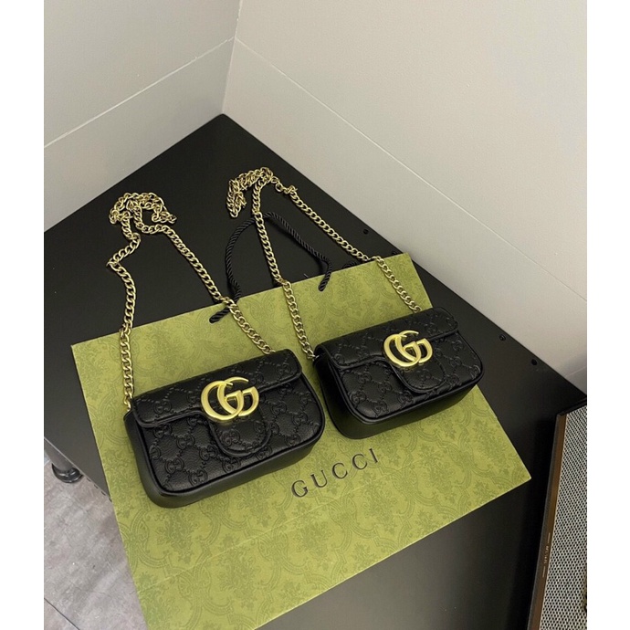 Túi đeo chéo Cg dập vân size 18