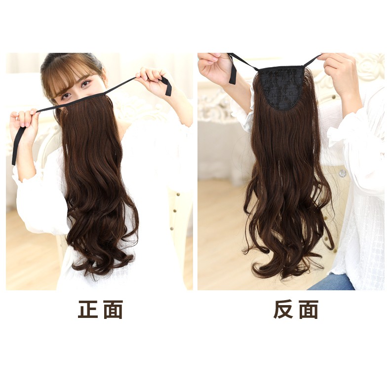 [HÌNH THẬT+VIDEO] TÓC GIẢ NỮ CỘT XOĂN XOĂN SÓNG DÀI SỈ 35K