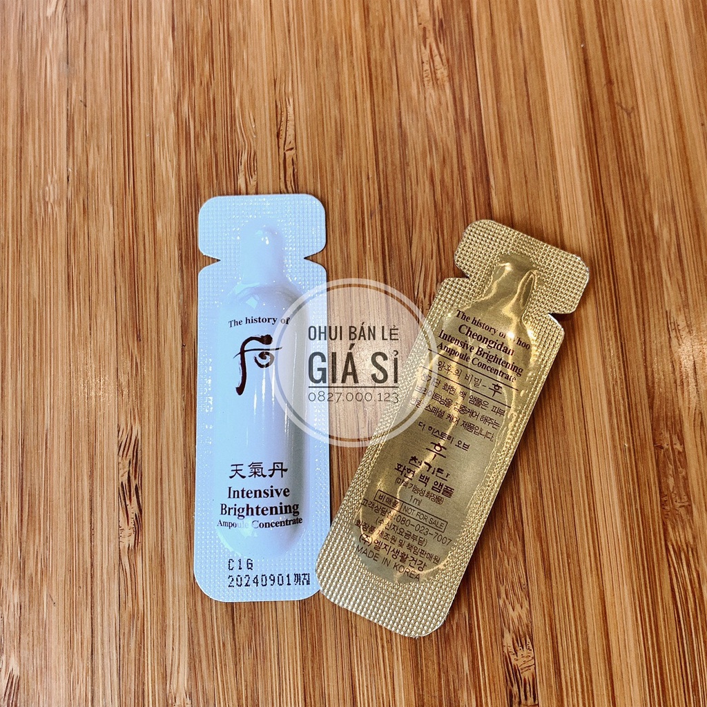 Combo 10 gói Thần dược dưỡng trắng Whoo Intersive Brightening