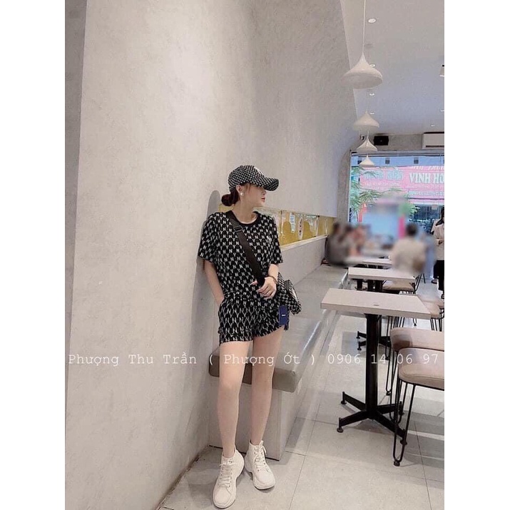 Bộ đồ thể thao nữ MYMY ba màu basic sét đồ áo thun quần short đùi thể thao năng động fom rộng