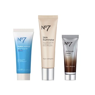 Bộ 3 món dưỡng da No7 Beyond Skin Prep Collection, Primer, Skin Illuminator & Water Surge Gel