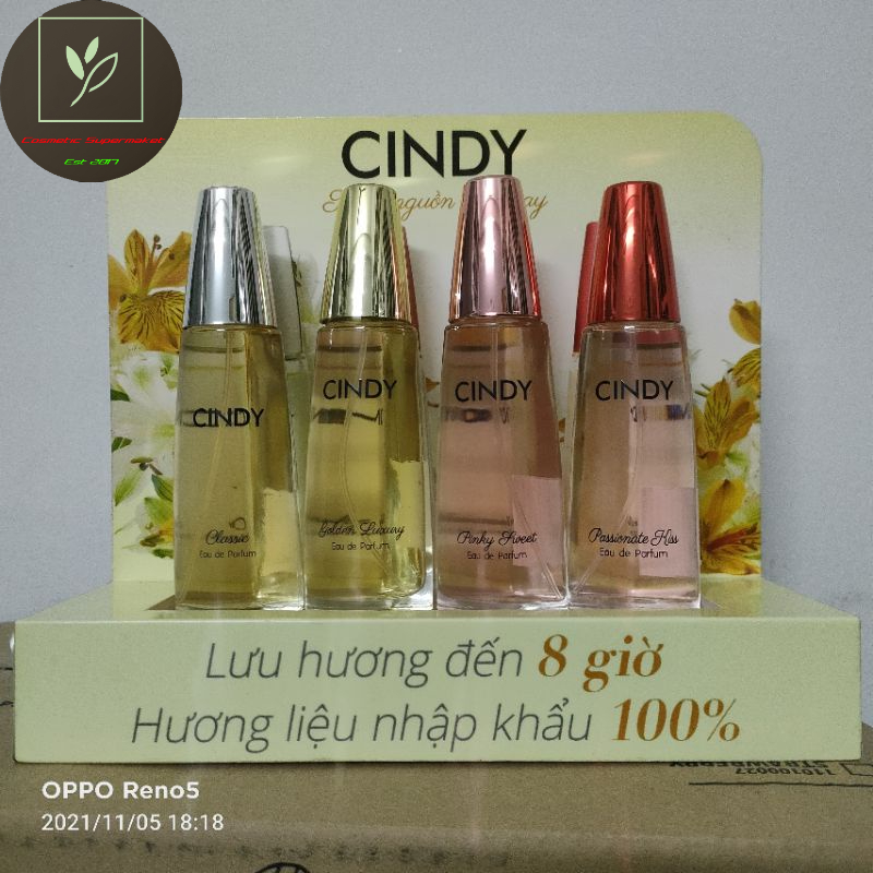 Bộ nước hoa Cindy 50ml