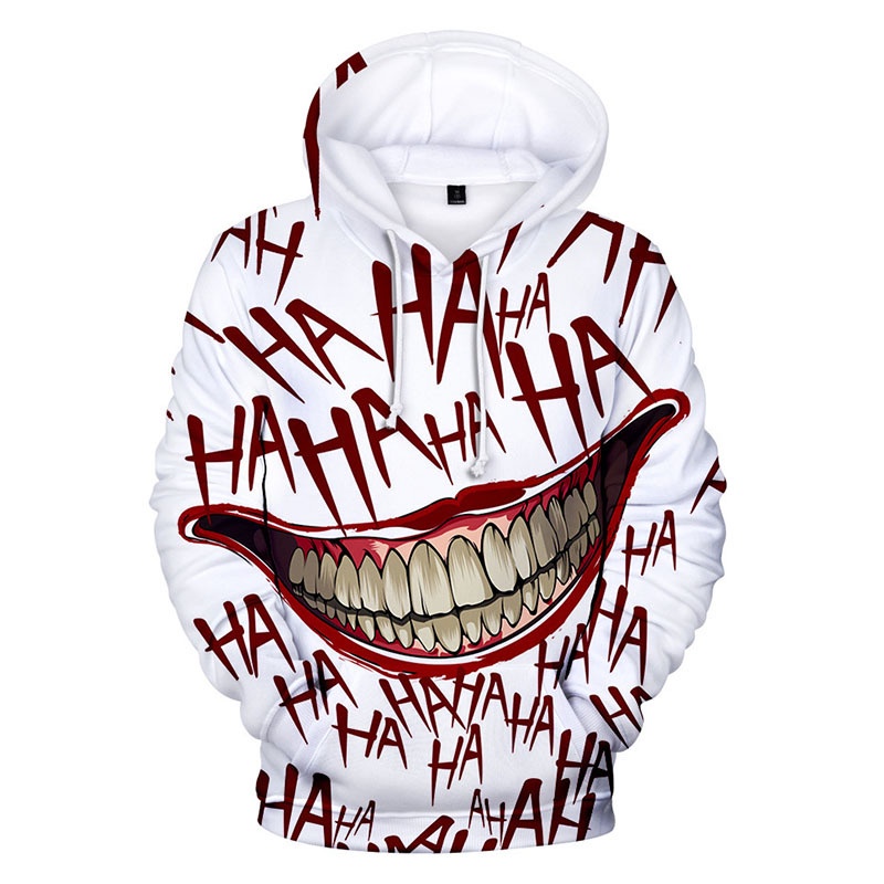 Áo Hoodie Tay Dài In Họa Tiết Halloween 3D Thời Trang Xuân Thu Mới Cho Nam