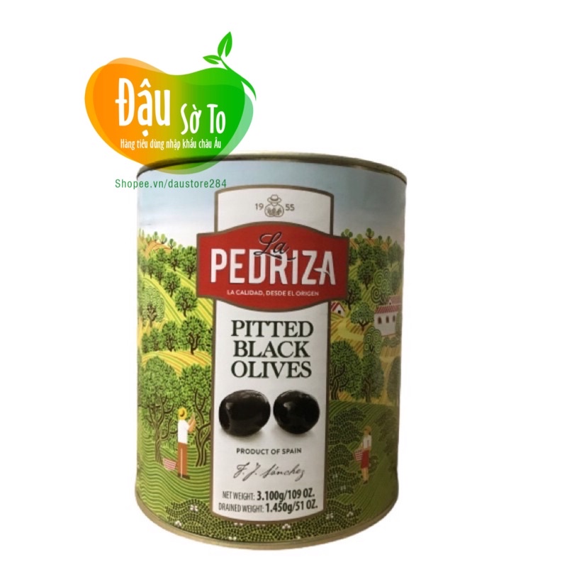 Quả oliu đen tách hạt La Pedriza 3kg - Nhập khẩu Tây Ban Nha