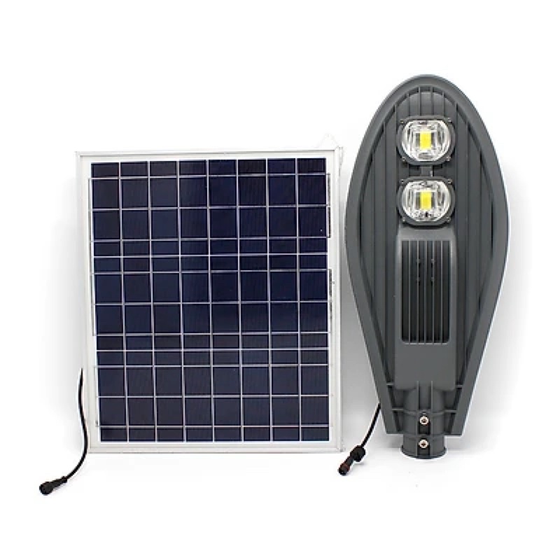 Đèn đường Năng lượng mặt trời COB 100w cam kết sáng hơn 12 tiếng trong ngày.