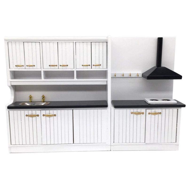 Mô Hình Tủ Bếp Mini Tỉ Lệ 1 / 12 Độc Đáo Trang Trí Nhà Búp Bê