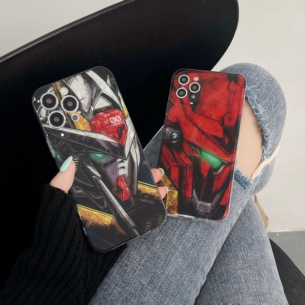 Ốp Điện Thoại Nhựa pvc Cứng In Hình Gundam Hoạt Hình iPhone11 11promax iPhone12 12pro 12promax iPhone13 13pro 13promax iPhone14 14plus 14pro 14promax