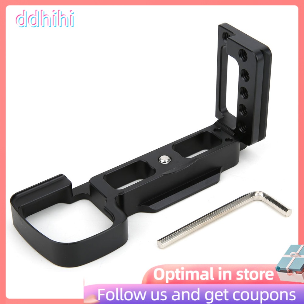 Giá đỡ hình chữ L dáng đứng tháo gỡ nhanh chóng có lỗ vít 1/4 inch cho máy ảnh không gương lật Sony A6400