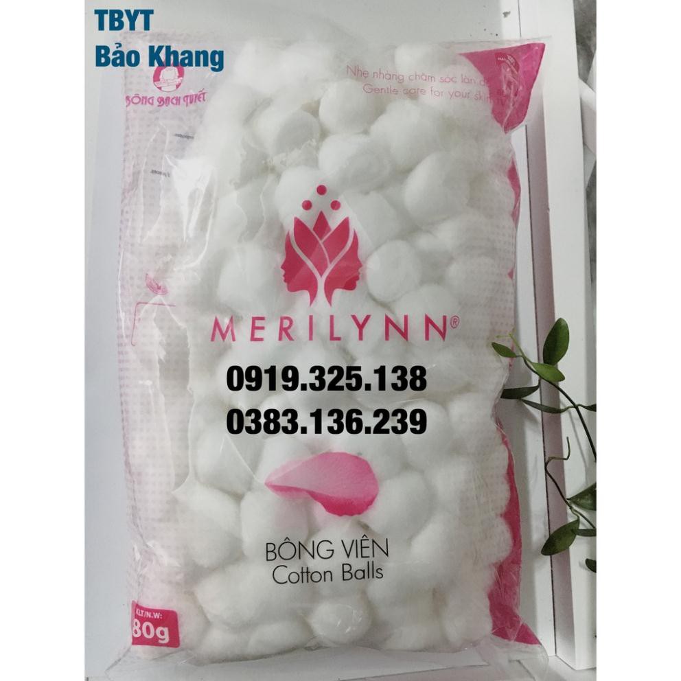 BÔNG BẠCH TUYẾT - Bông Viên Tiện Dụng Merilynn - 80gr/gói