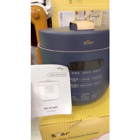 Nồi áp suất điện , nồi cơm, hầm cháo đa năng dung tích 5L Bear YLB-A50M1-BH 18 THÁNG