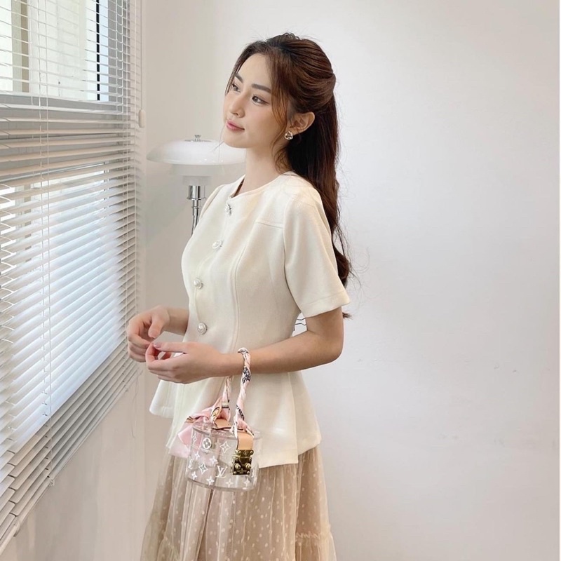 ABIBI TOP/ ÁO KIỂU DÁNG PEPLUM CÔNG SỞ