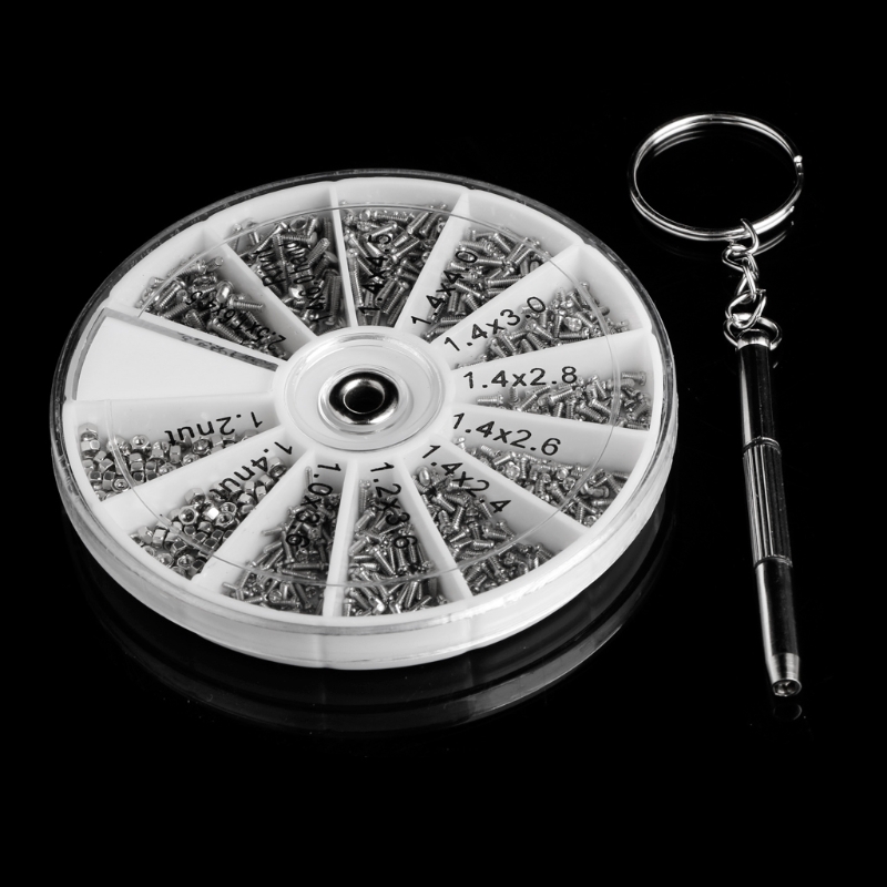 Set 600 đinh và nút kèm tua vít bằng thép không gỉ tiện dụng