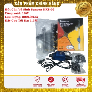 Máy Hút Cặn Vệ Sinh Bể Cá Sunsun HXS-02 (16W - 800L/H - 1.6M) - Dụng Cụ Vệ Sinh Hồ Cá