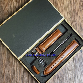 Dây da đồng hồ nữ dw bristol tặng kèm hộp gỗ