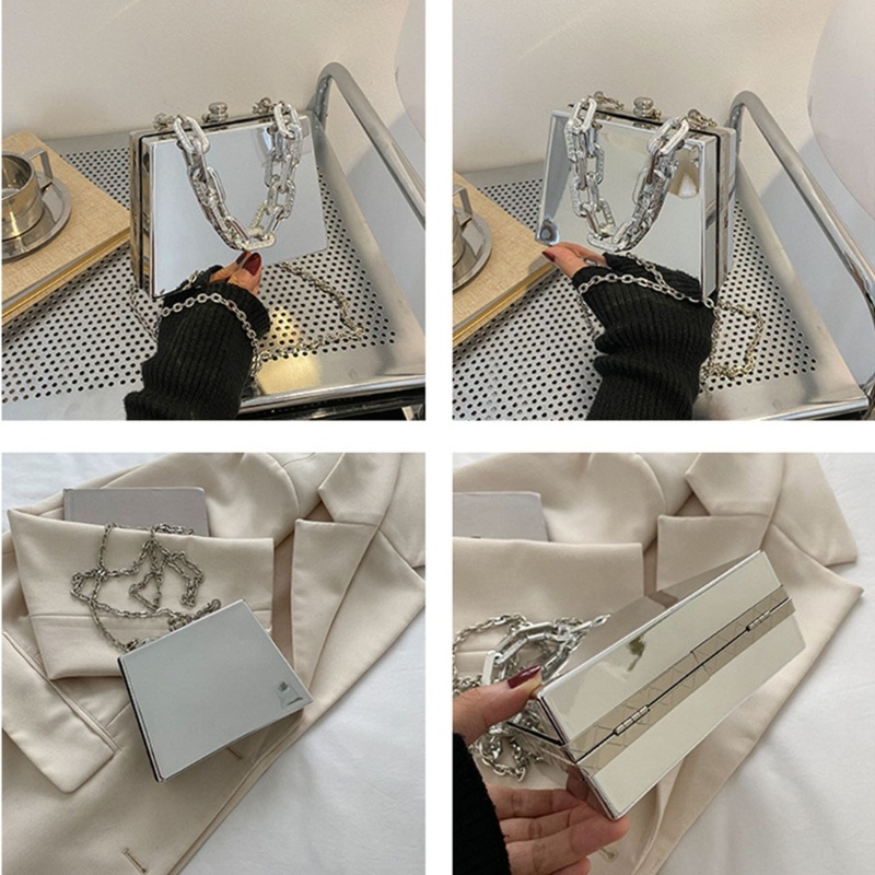 Túi Đeo Chéo Mini Bằng PVC Thời Trang Dự Tiệc Cho Nữ