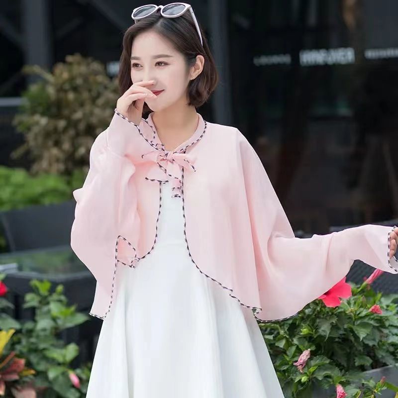 Áo Choàng Mỏng Chống Nắng Chống Tia Cực Tím Hình Lá Sen Thời Trang Đi Biển Mùa Hè